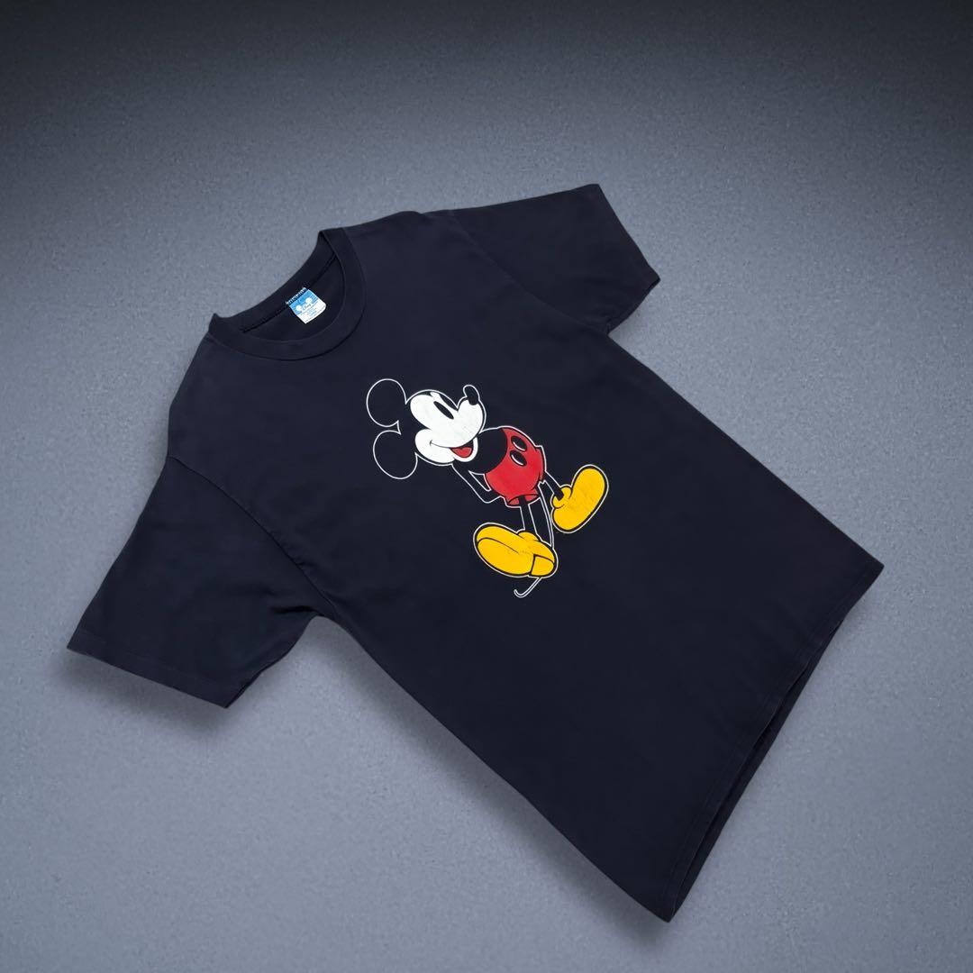 u*d様 80-90s Disney USA製 黒 スタンディング ミッキー L