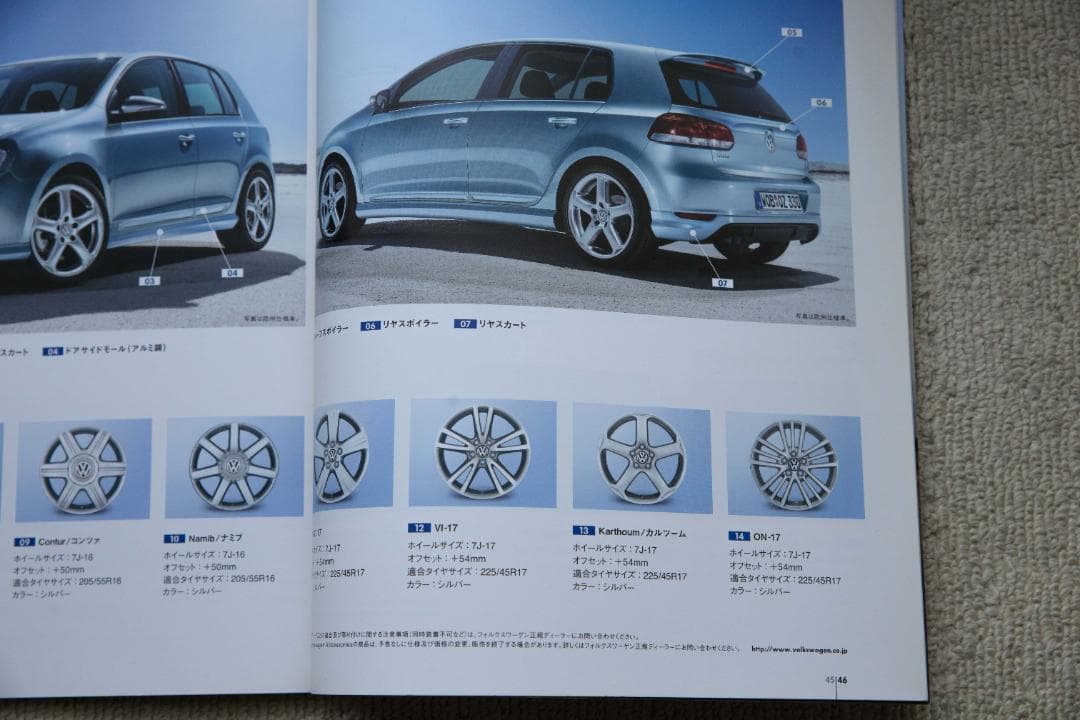 【TMN】VW GOLF 17x7J アルミホイール/カルツーム