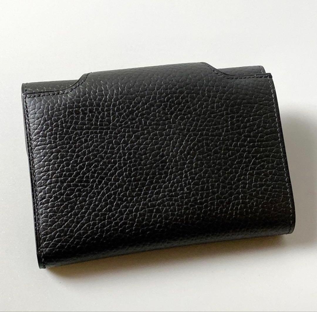 HERMES / イリアードW刻印 二つ折り財布 ブラック