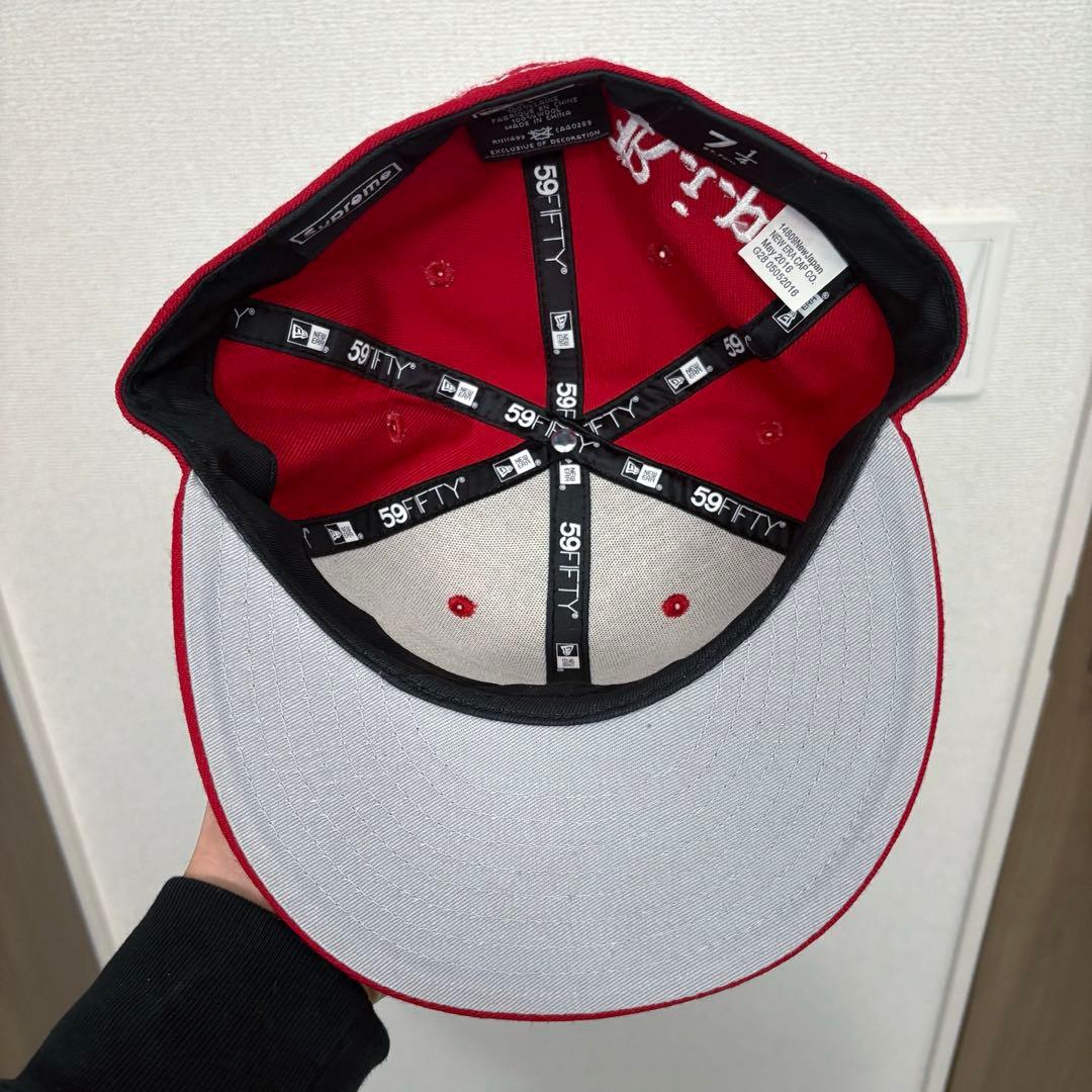 Supreme newera RIP キャップ　赤