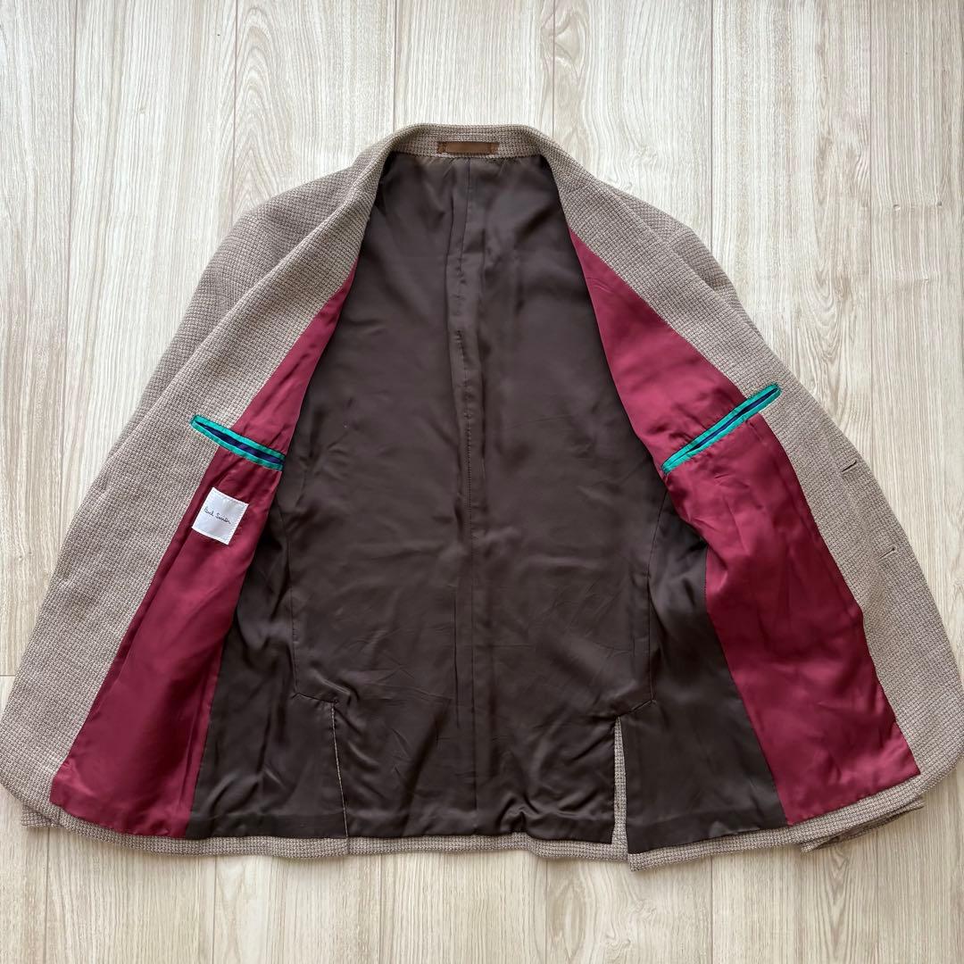 PaulSmith 現行 アンコンジャケット グレージュ S 日本製 春秋