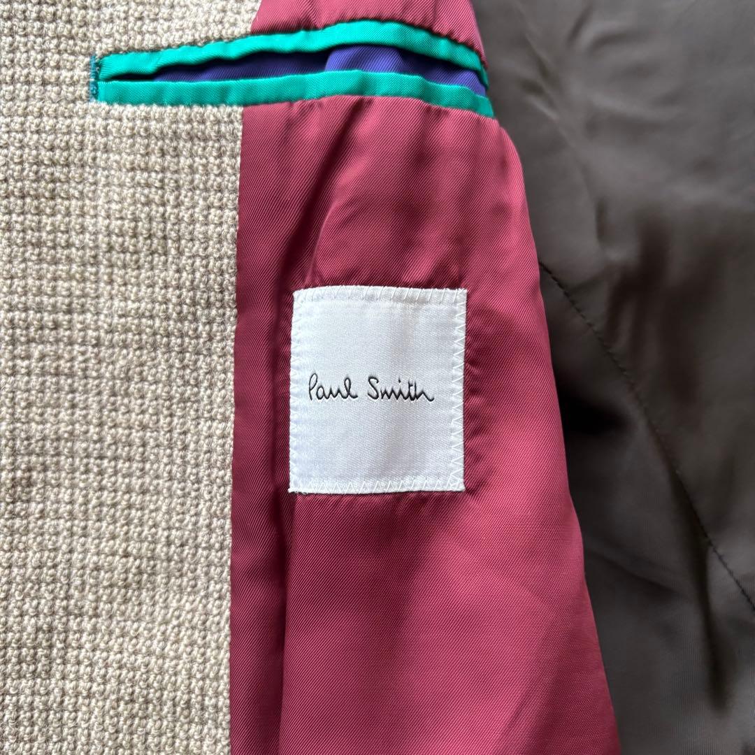 PaulSmith 現行 アンコンジャケット グレージュ S 日本製 春秋