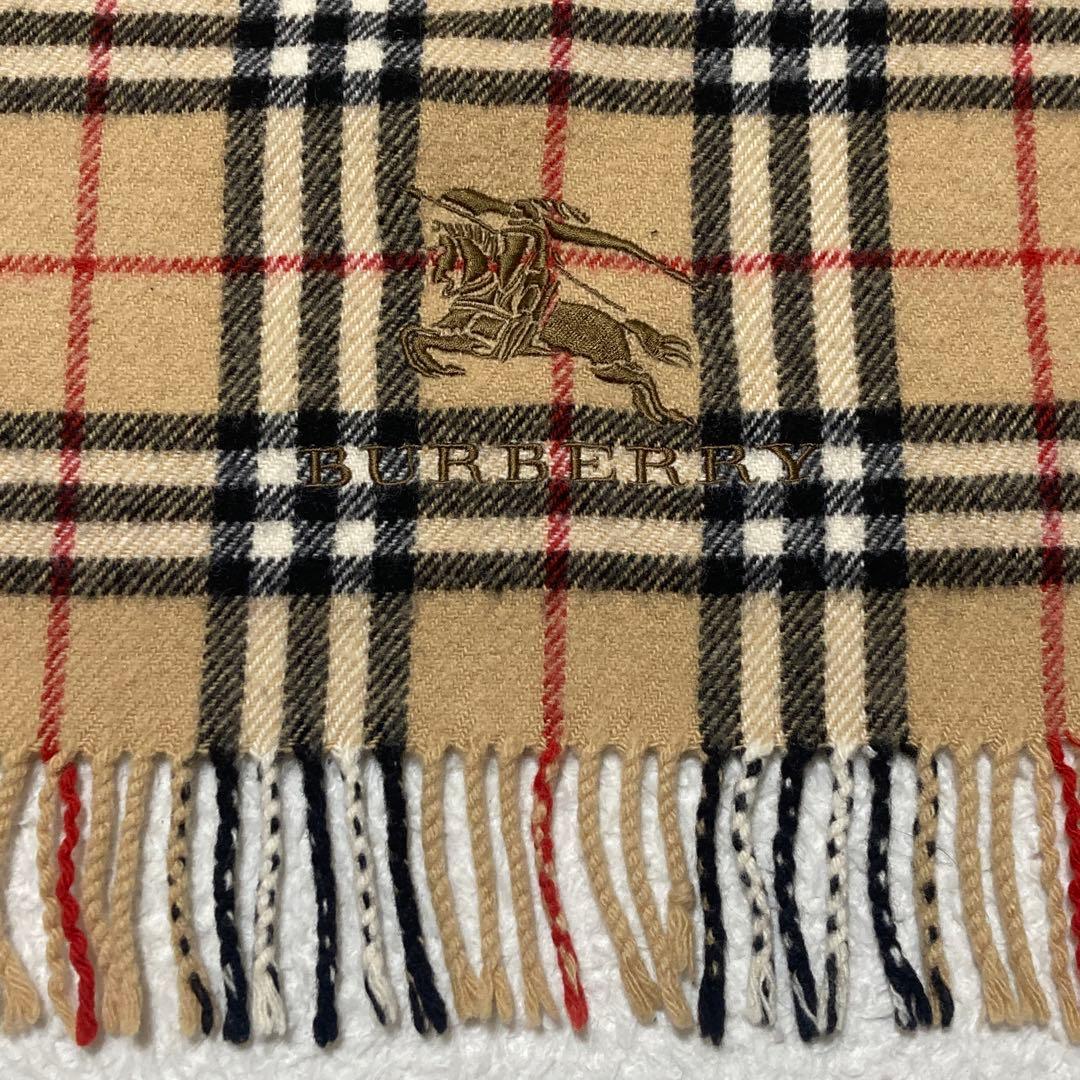 BURBERRYバーバリー 膝掛け ブランケット ウール100％ ノバチェック