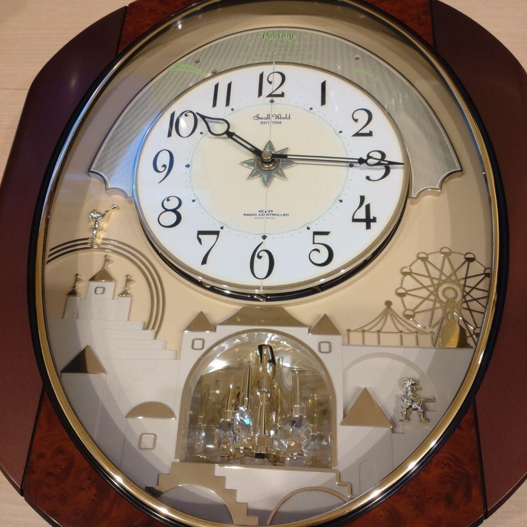【ジャンク品】からくり 掛時計 リズム時計 4MN473RH 生産終了品