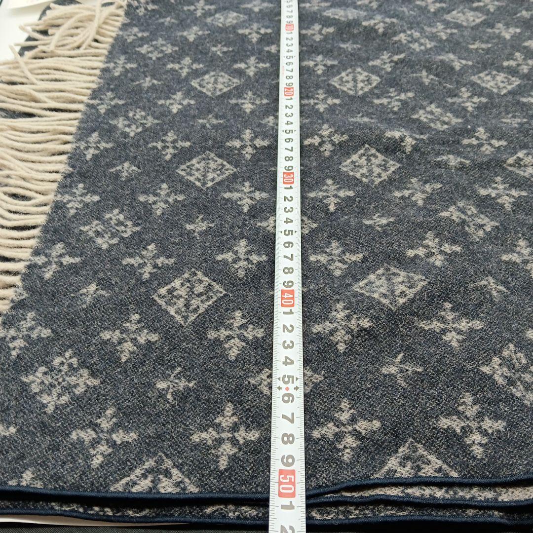 7-20 russet ベージュストール フリンジ付き