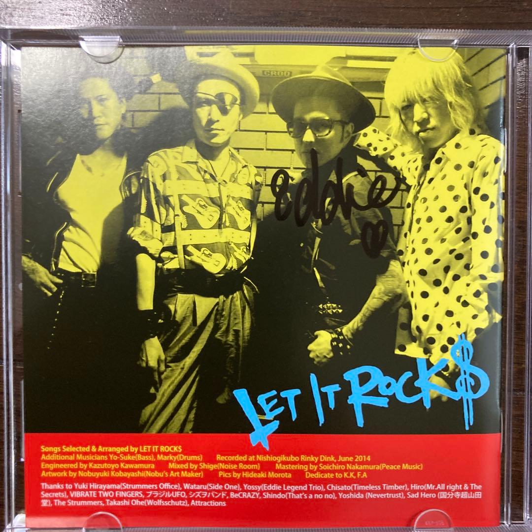希少EDDIE LEGEND サイン付き　ARTIST LET IT ROCK$