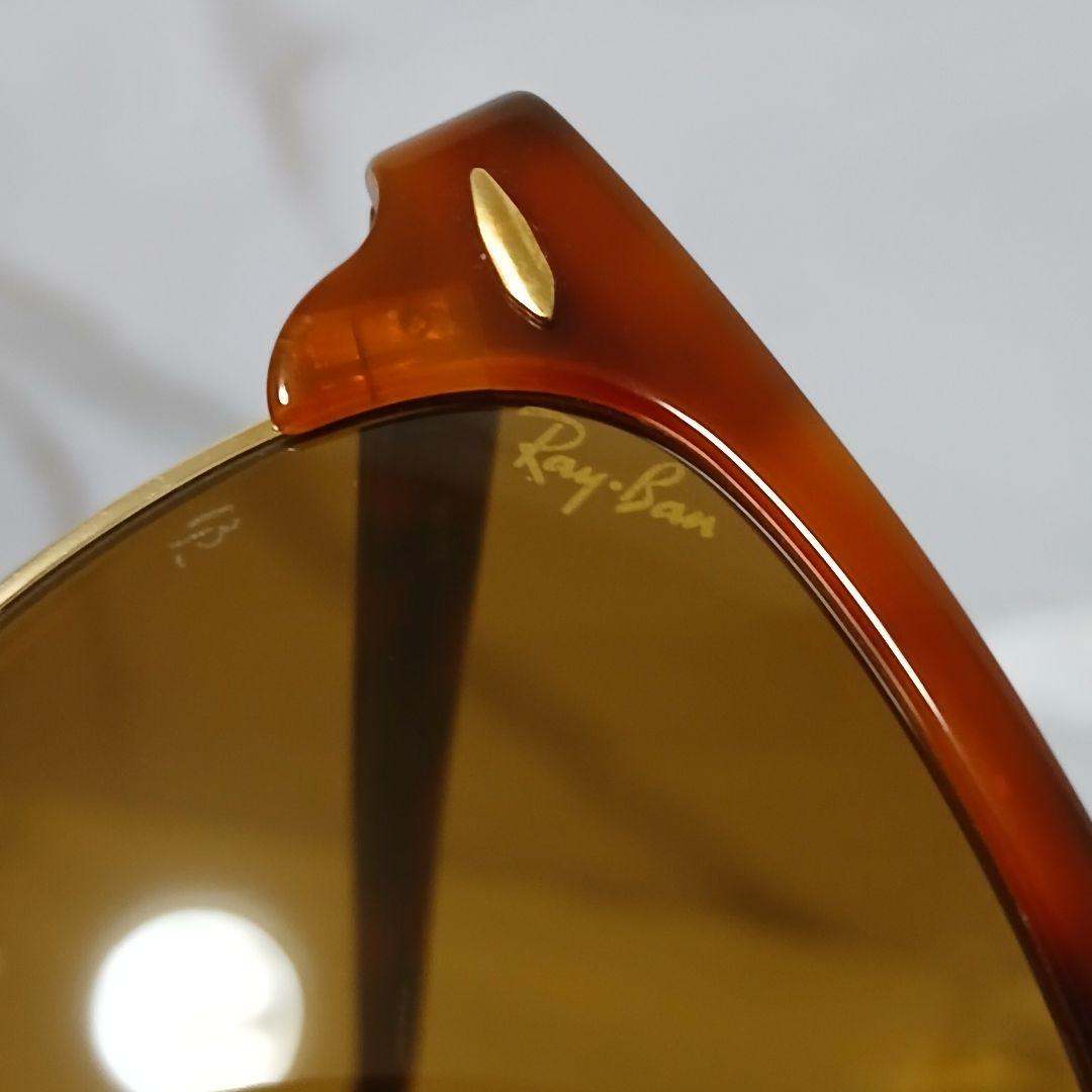 極美品/ケース付 Ray-Ban クラブマスター 鼈甲 W1117 ボシュロム製