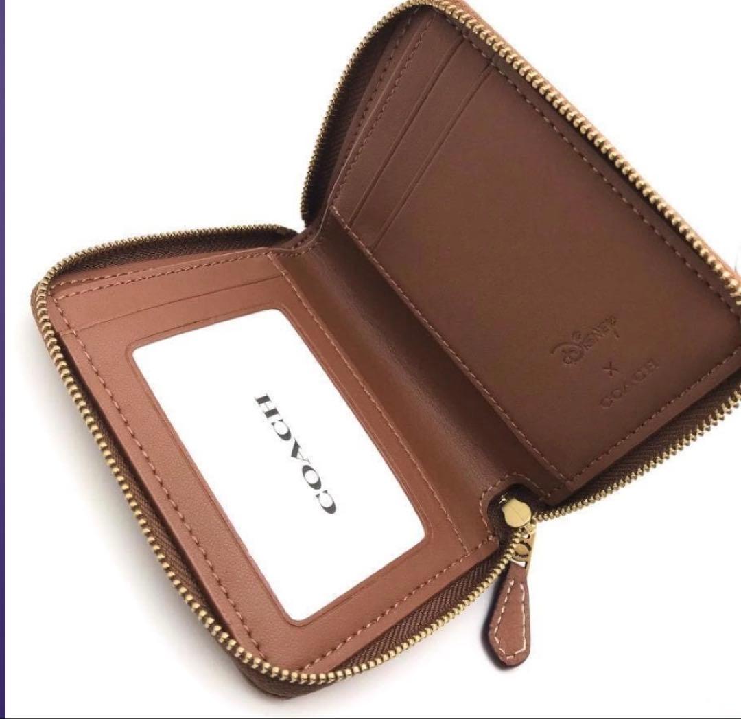 coachコーチDisneyコラボコンパクトウォレット二つ折り在庫