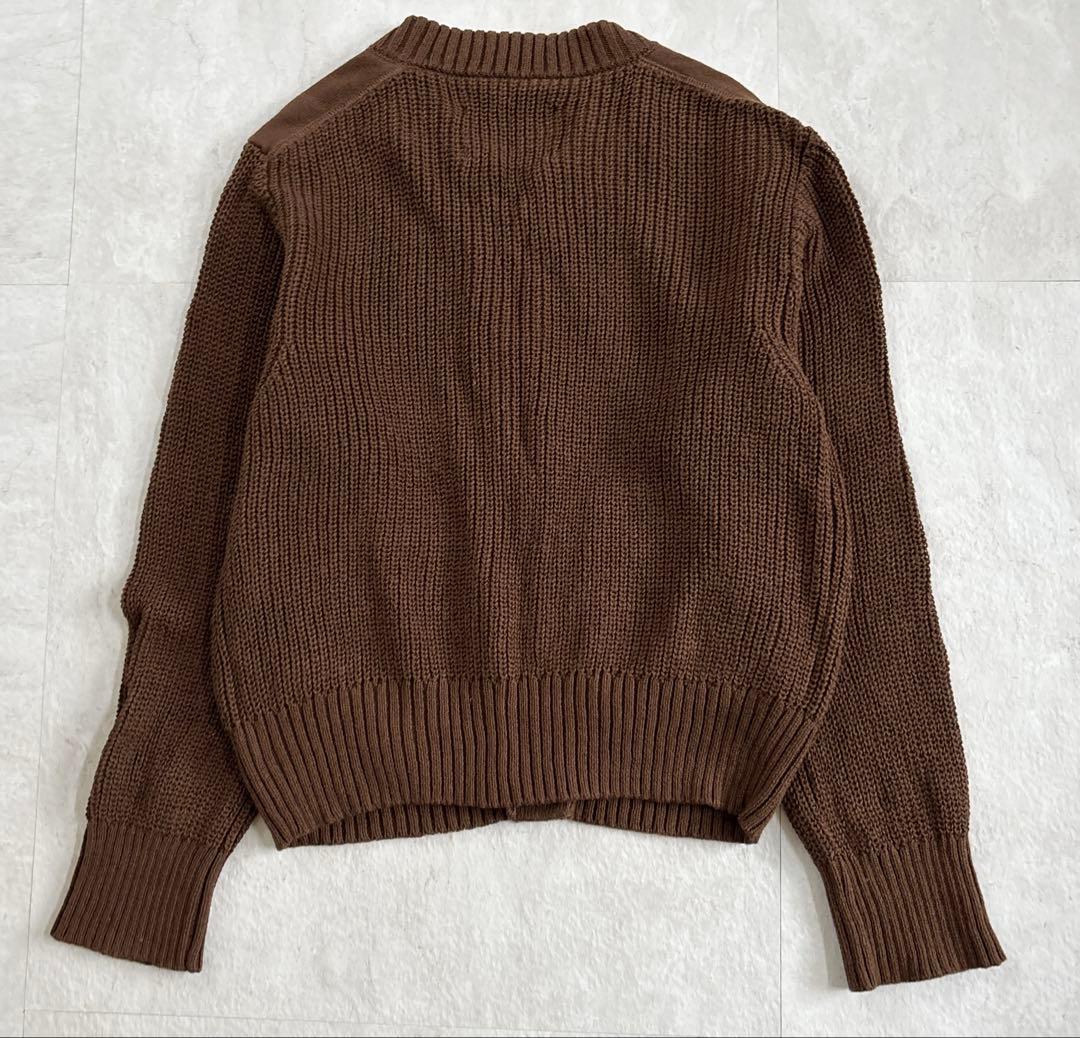 MHL. マーガレットハウエル クルーネック カーディガン コットン 洗える