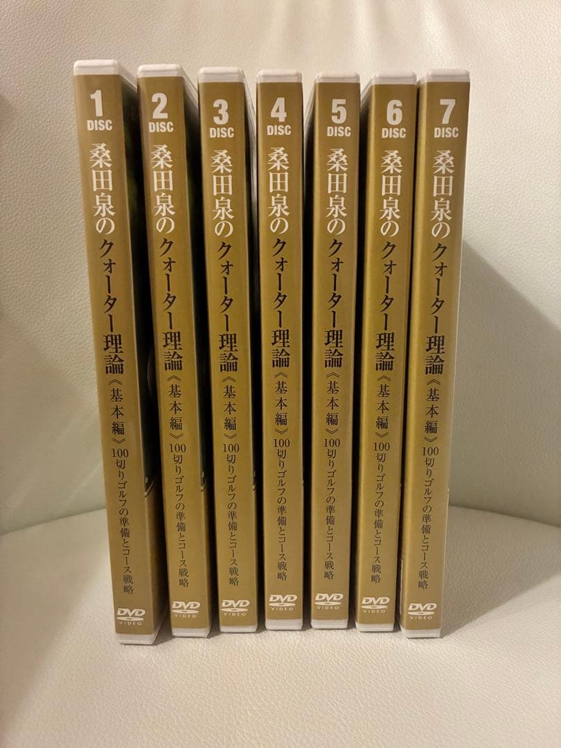 【美品】プロゴルファー桑田泉によるトレーニングDVD７本セット