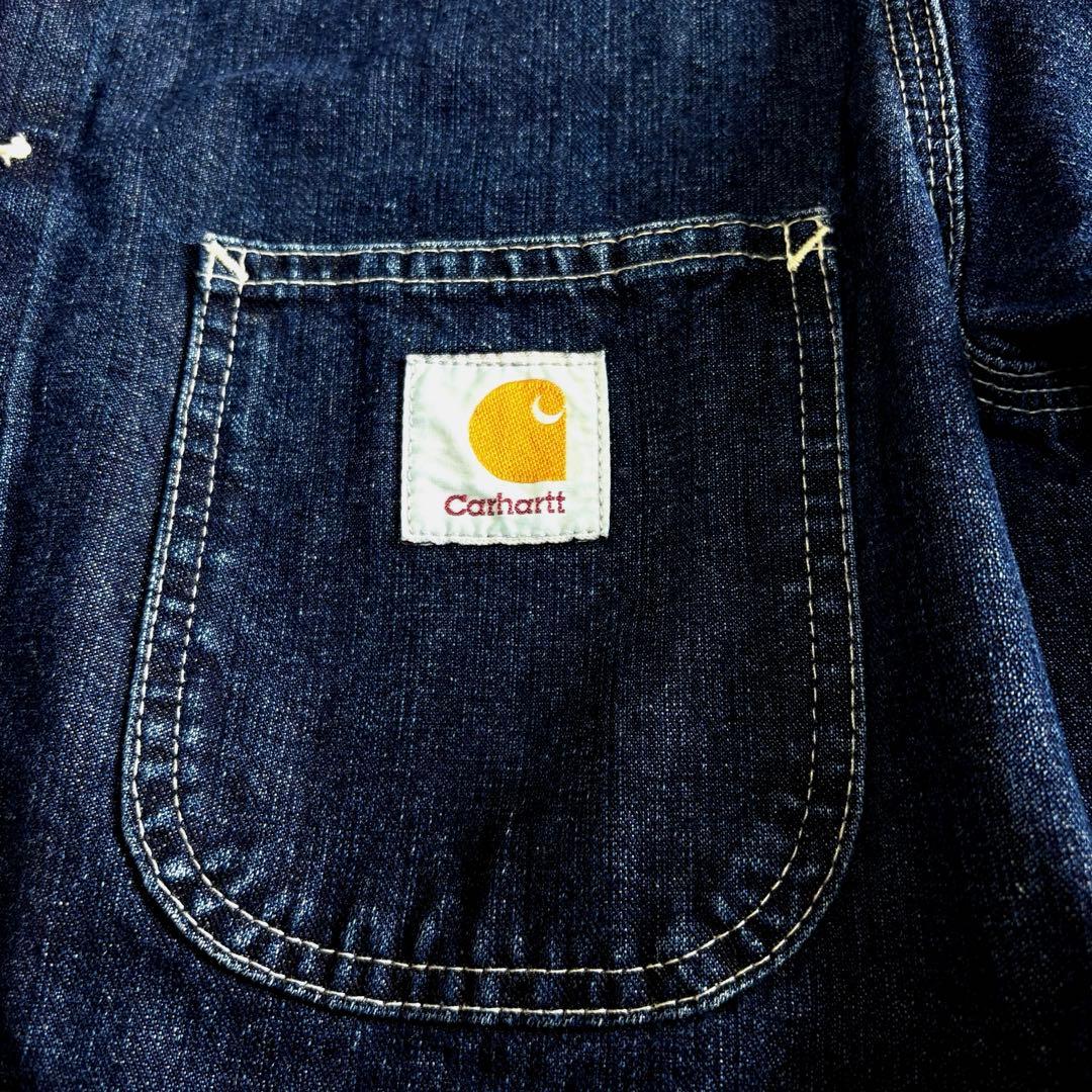 美品 Carhartt デニムカバーオール M ワークジャケット