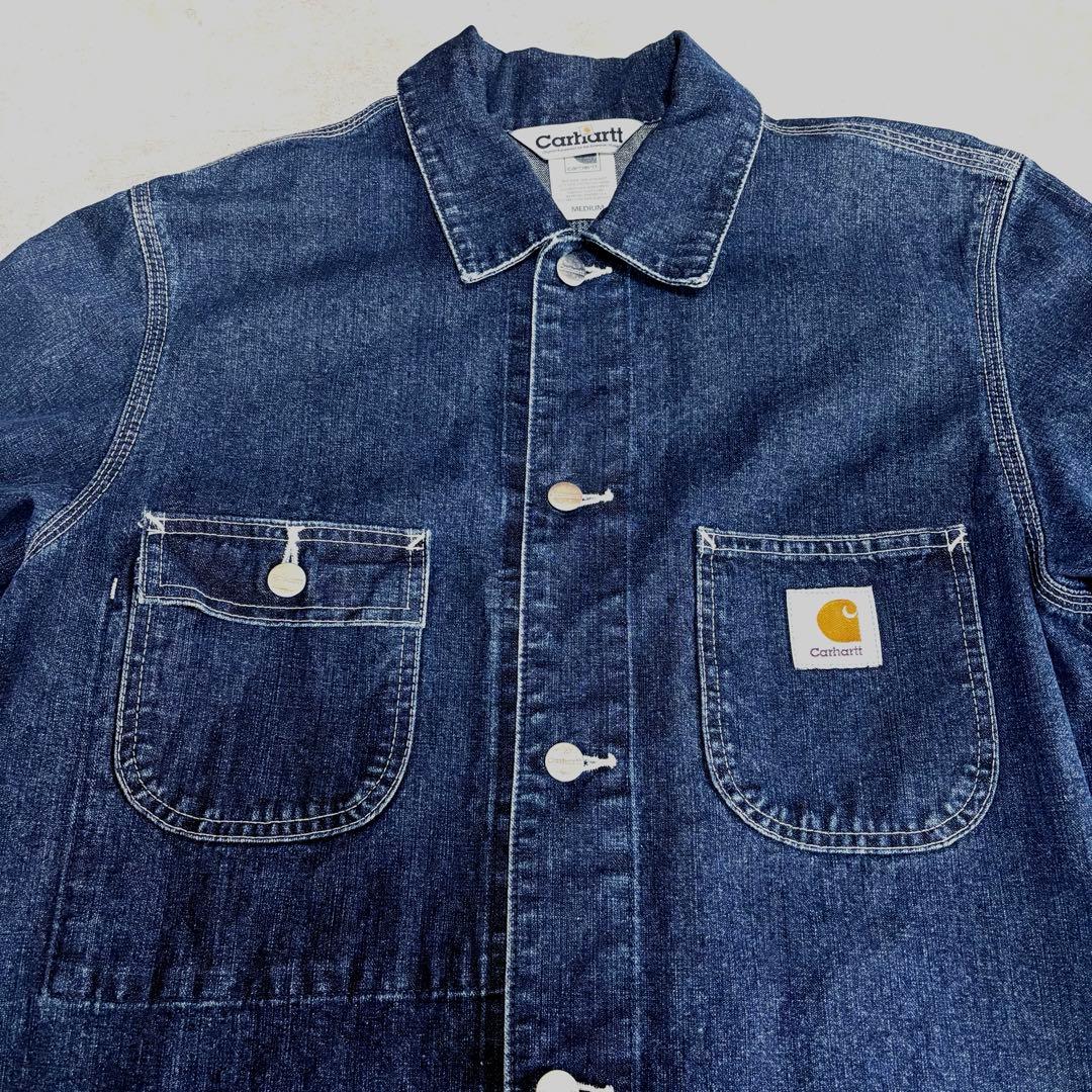 美品 Carhartt デニムカバーオール M ワークジャケット