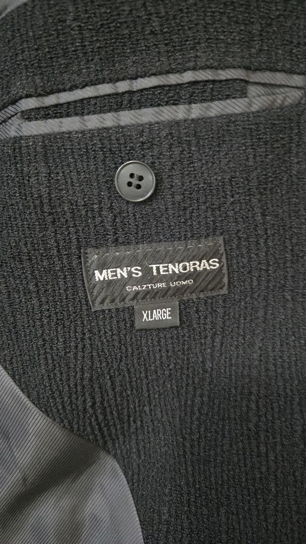 MEN'S TENORAS ストライプマオカラースーツセットアップ XL