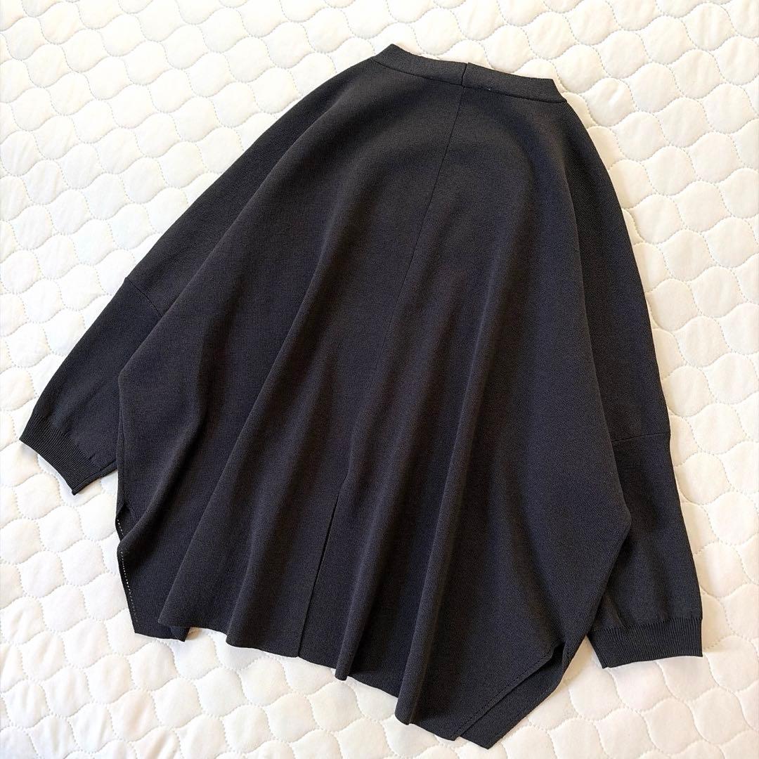 【極美品】BEARDSLEY サラッとカーディガン　ハオリ　ダークグレー