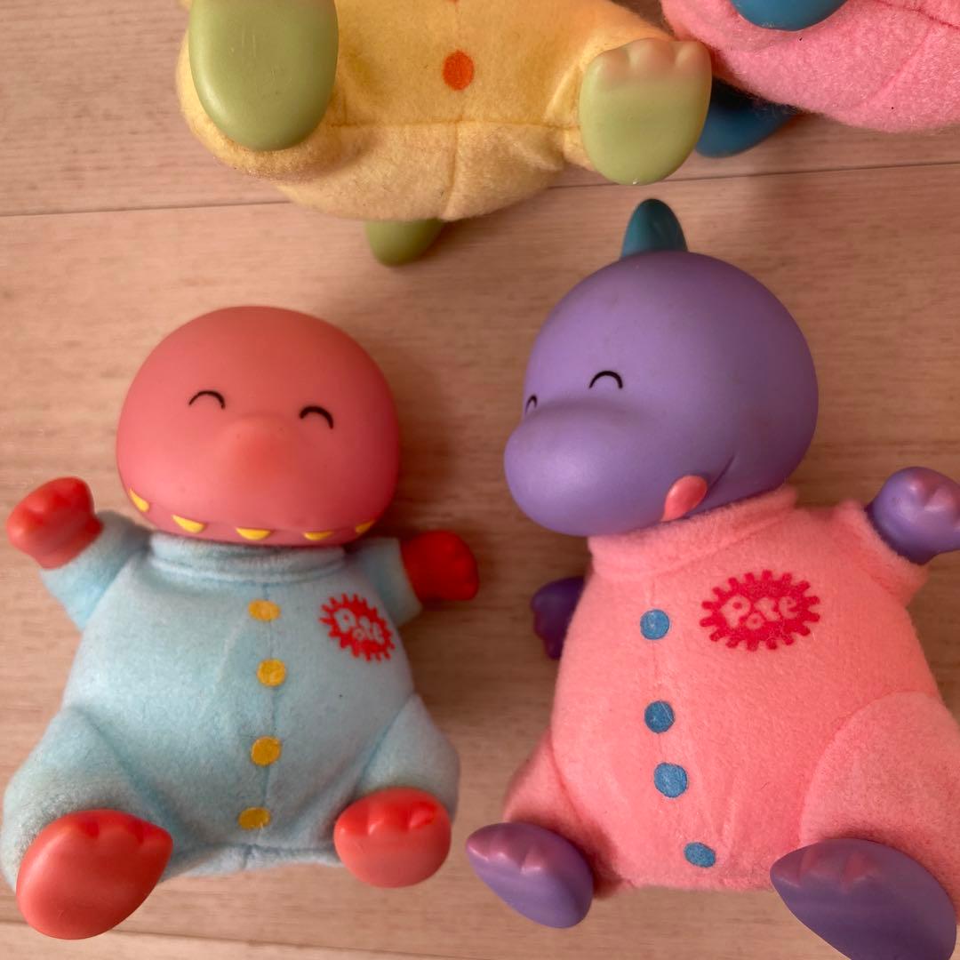 レトロ　恐竜の赤ちゃん　ソフビ　アンティーク　pote 玩具　人形　当時物レア
