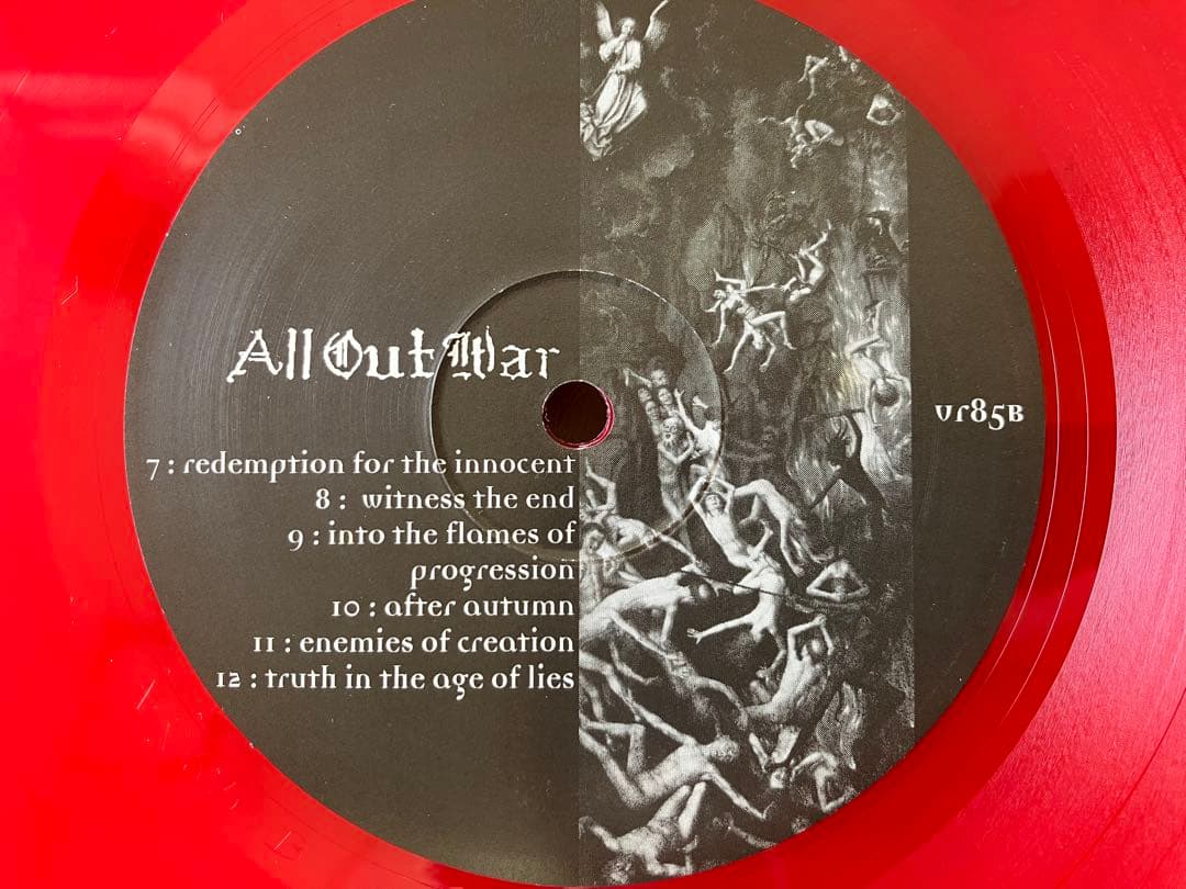【超希少LP•赤盤】ALL OUT WAR - ForThoseWhoWere〜