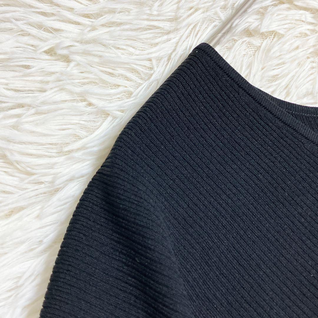 Theory luxe セオリーリュクス　コクーンニット　ワンピース　洗える　黒