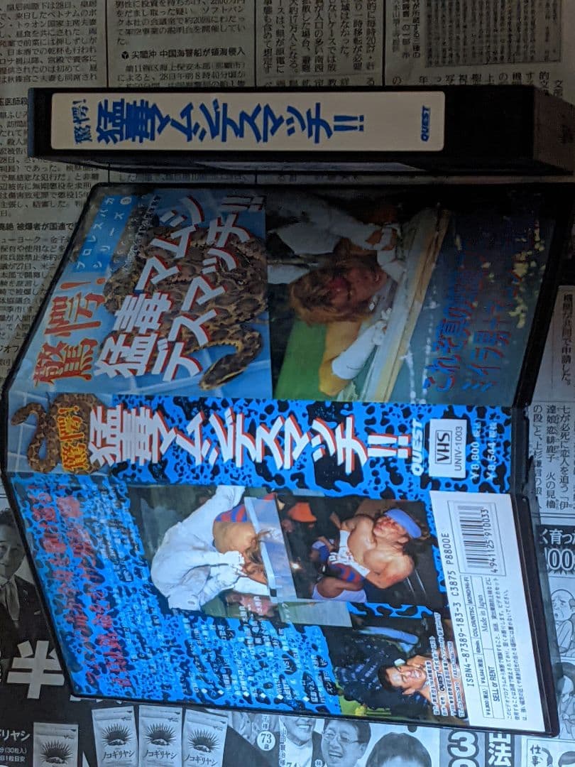 VHS プロレスバカシリーズ　驚愕！猛毒マムシデスマッチ　剛竜馬　ポイズン澤田