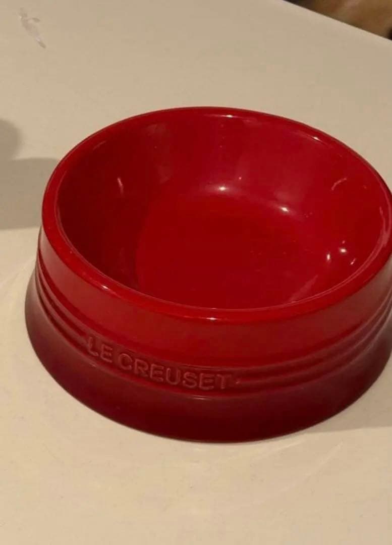 Riri LE CREUSET 犬用フードボウル レッドL