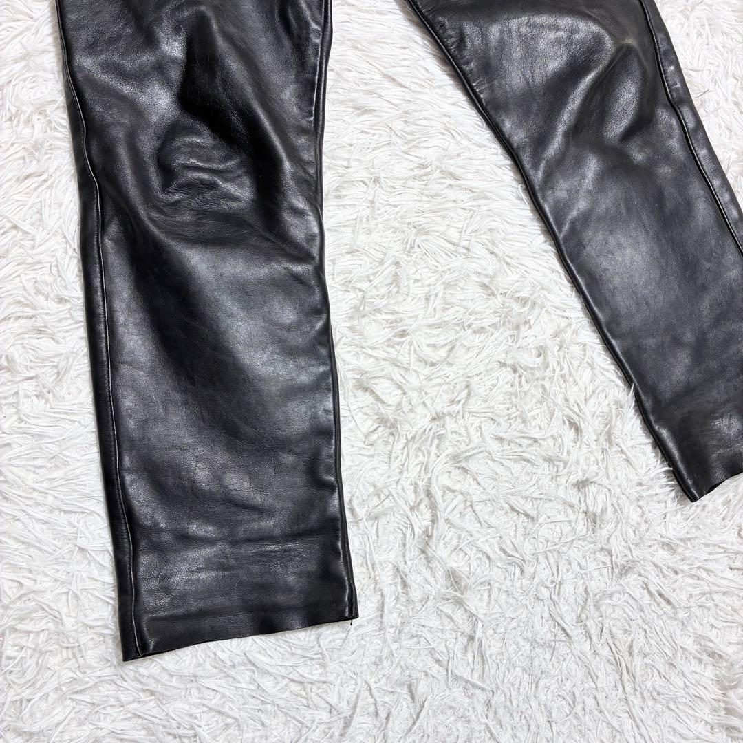 バンソン vanson レザーパンツ 34インチ XL 本革 牛皮 訳あり