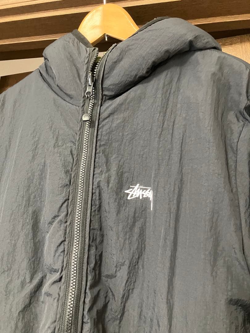 最終値下げ‼️人気！stussyリバーシブルボアジャケット！サイズM