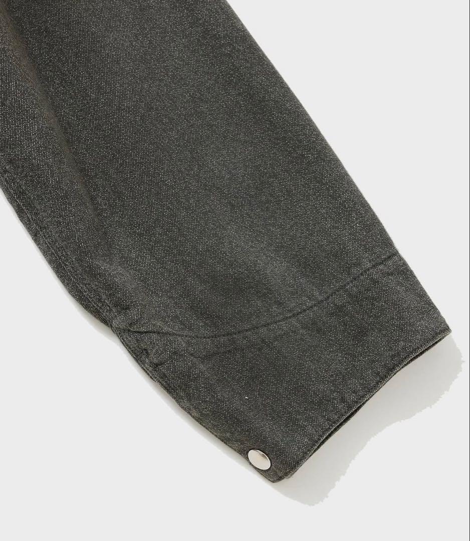 ジャケット・アウター A.PRESSE BIOTOP Black Chambray Detroit