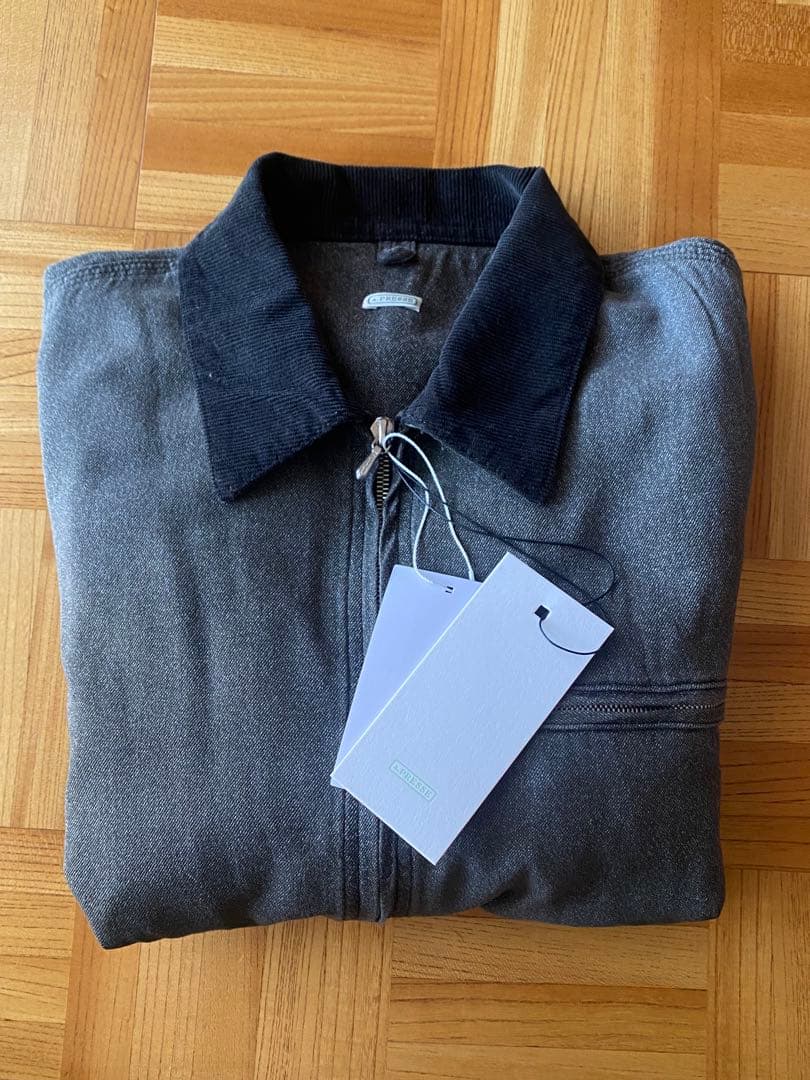 ジャケット・アウター A.PRESSE BIOTOP Black Chambray Detroit