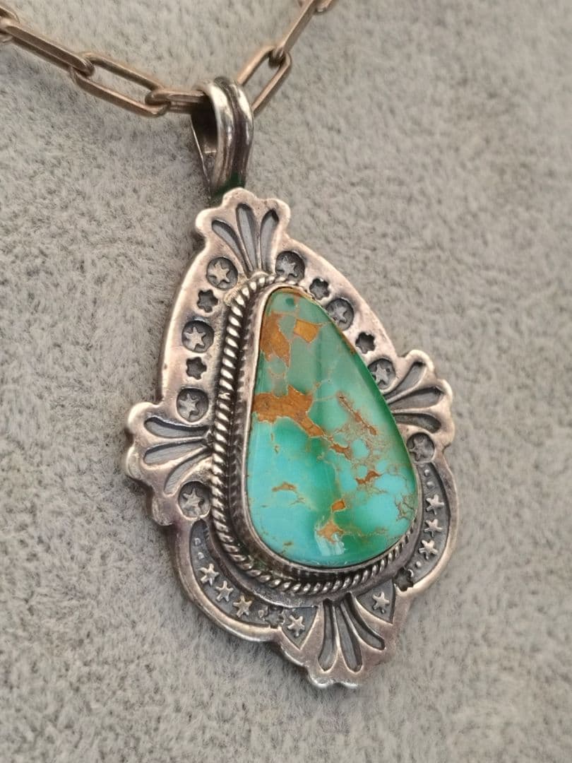 Bo reeves ネックレスペンダントトップ ターコイズ STERLING