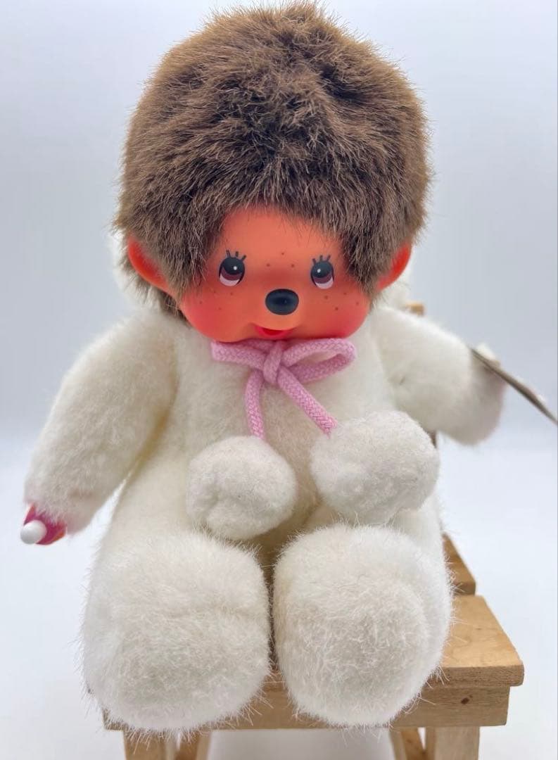 タグ付き！レア！monchhichi モンチッチ ウサギ　アニマル　ぬいぐるみ