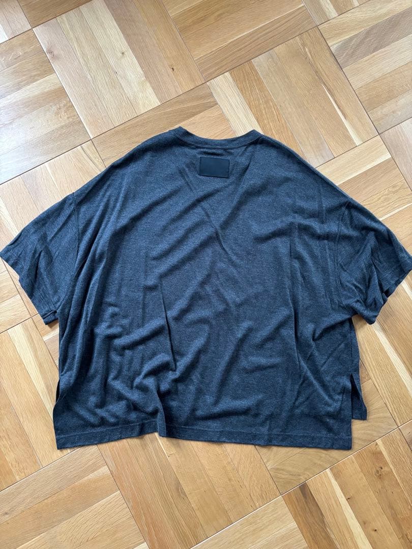 COOTIESIDE SMOKE ダークグレー オーバーサイズTシャツ