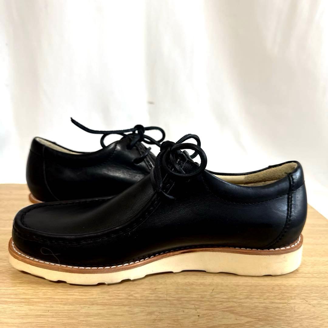 【未使用】DIX HILLS ブラックレザー　チロリアンシューズ　メキシコ製
