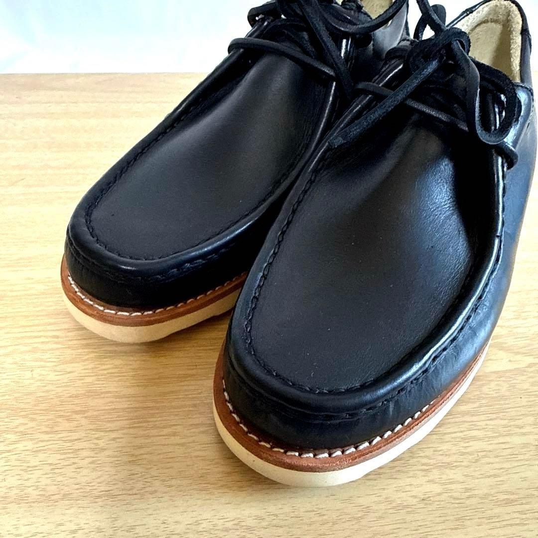 【未使用】DIX HILLS ブラックレザー　チロリアンシューズ　メキシコ製