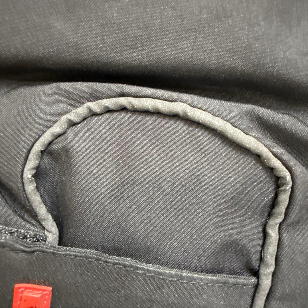 プラダPRADA レザー切り替えナイロングローブ　ブラック　サイズ8 1/2