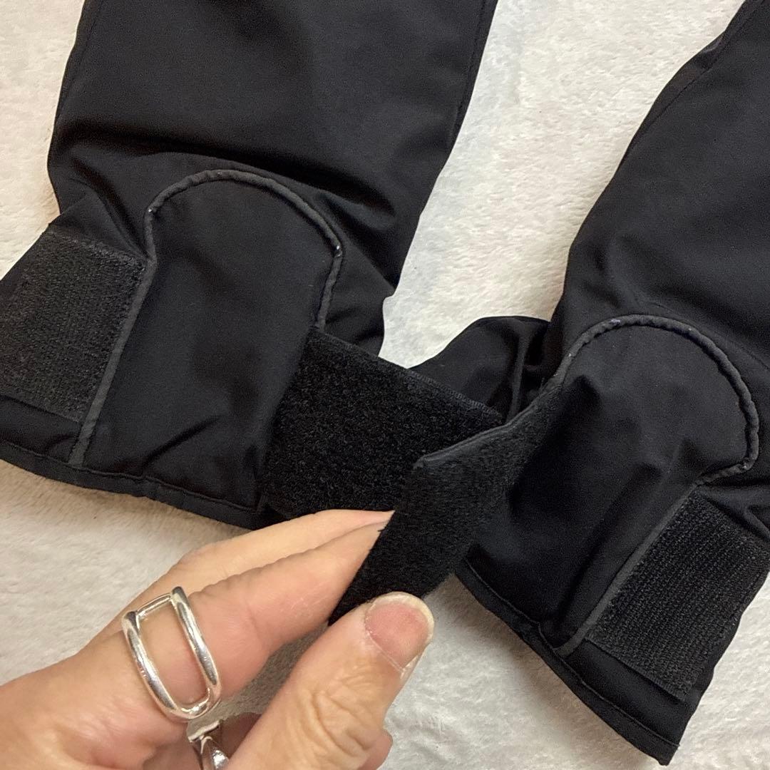 プラダPRADA レザー切り替えナイロングローブ　ブラック　サイズ8 1/2