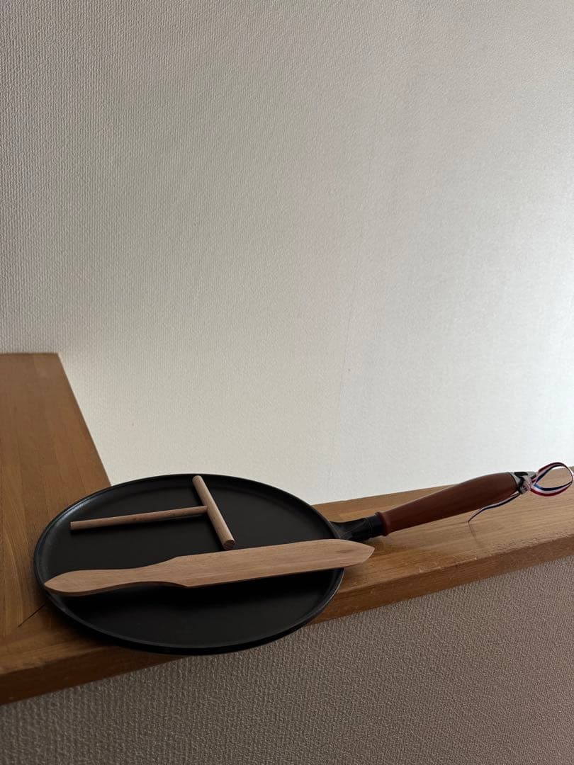 ストウブstaub クレープパン木製ハンドル