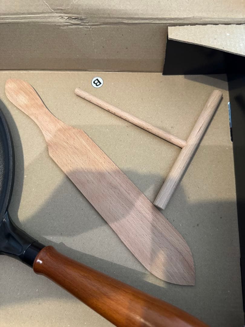 ストウブstaub クレープパン木製ハンドル