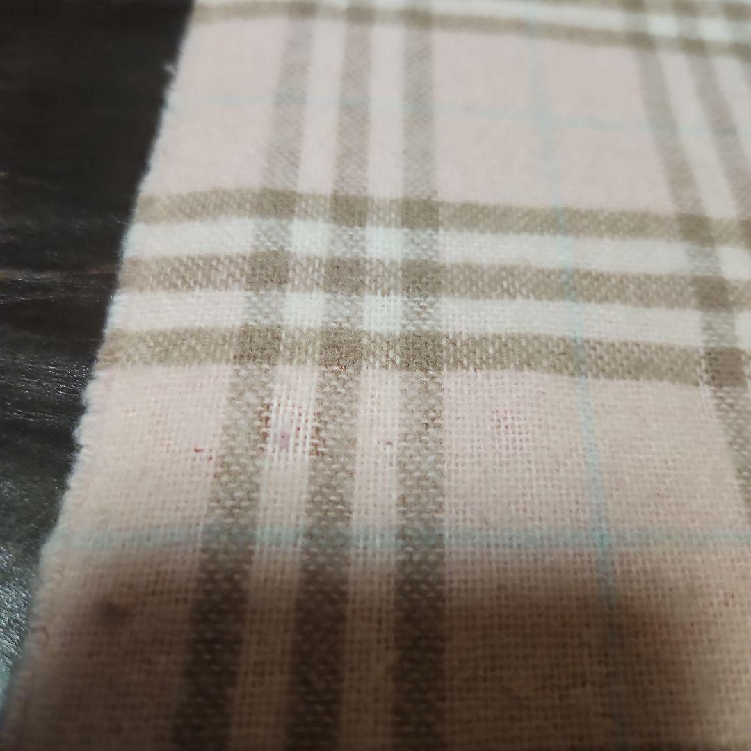 難あり　BURBERRY　ロゴリバーシブルマフラー