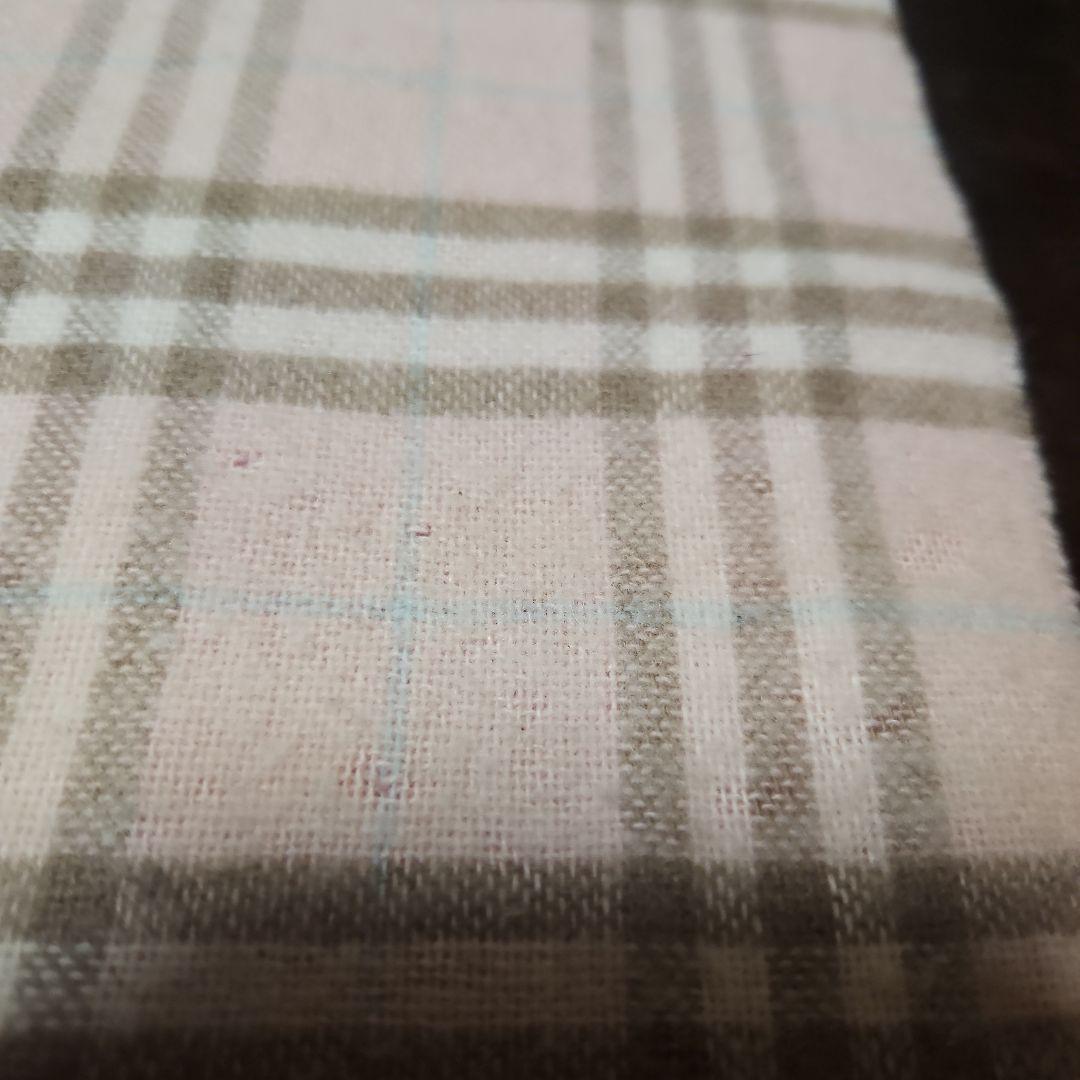 難あり　BURBERRY　ロゴリバーシブルマフラー
