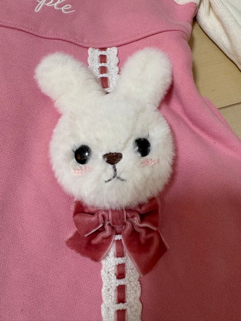 A*♡様 シャーリーテンプル 立体 うさぎ ワンピース 90cm シャルロット
