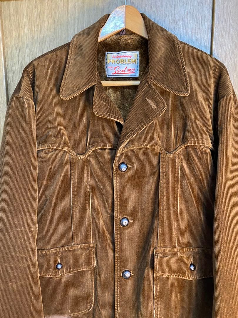 SAINT M××××××corduroy boa jacket25AWブラウン