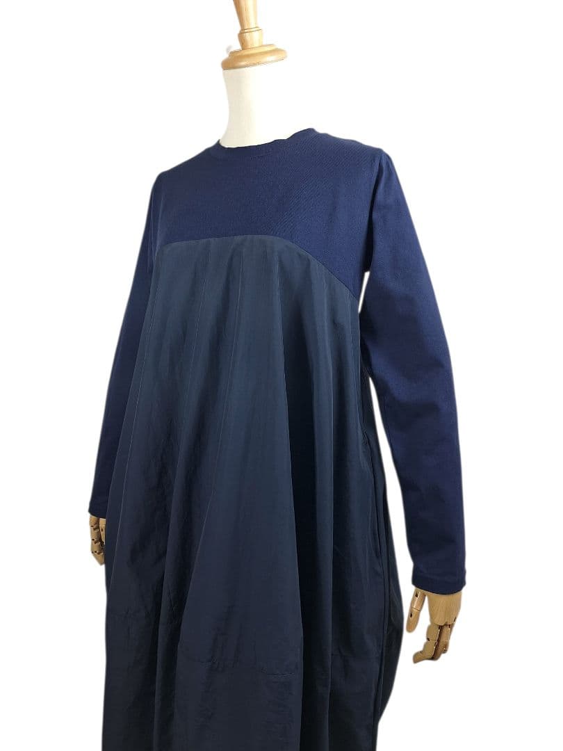 美品 BEARDSLEY マルワンピース　裾バルーン