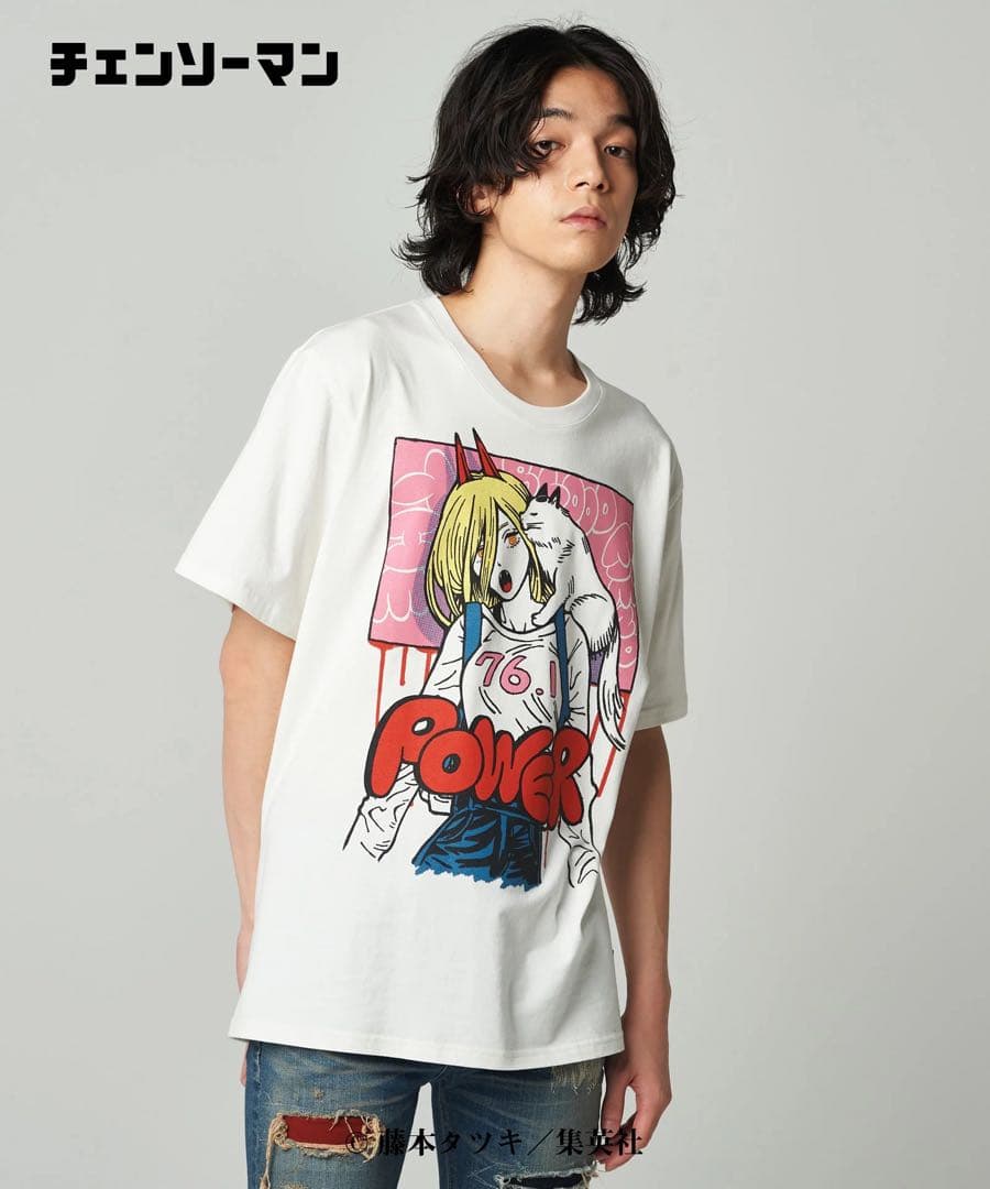 glamb チェンソーマン　パワー　Tシャツ メンズ