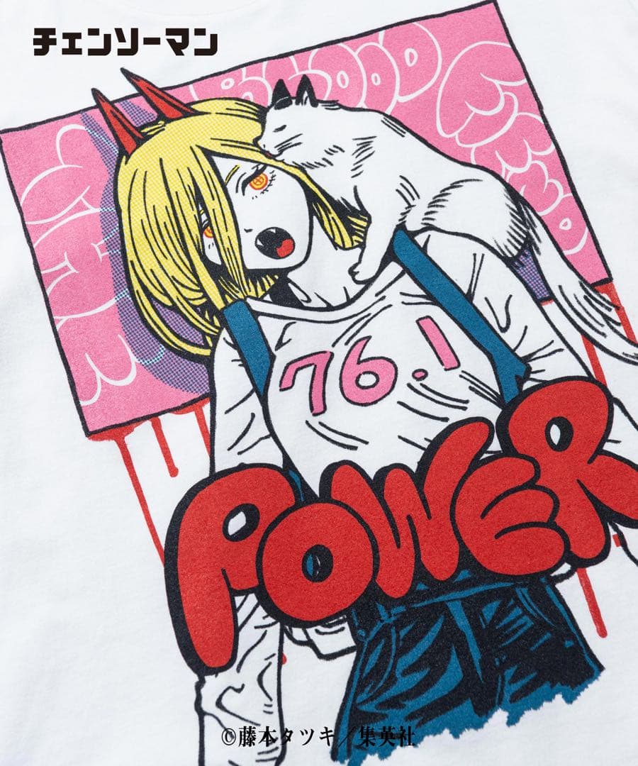 glamb チェンソーマン　パワー　Tシャツ メンズ
