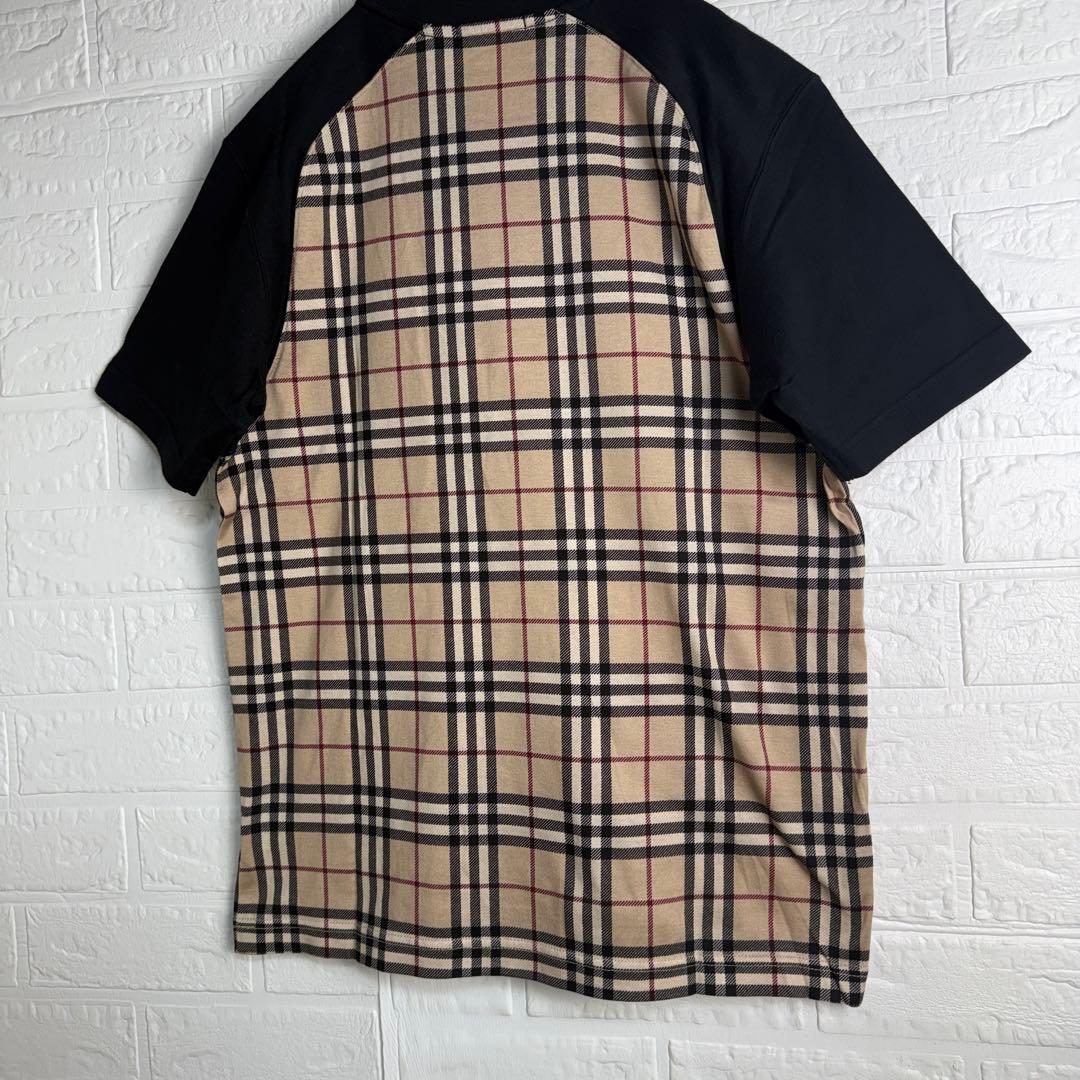 【ほぼ新品】 極美品 BURBERRY ノバチェック Tシャツ ブラックレーベル