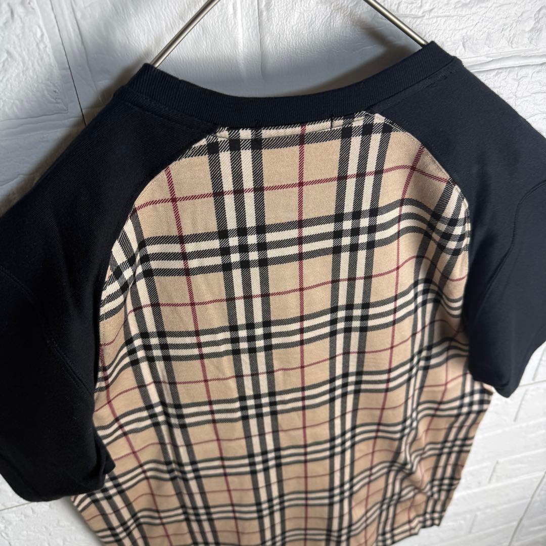 【ほぼ新品】 極美品 BURBERRY ノバチェック Tシャツ ブラックレーベル