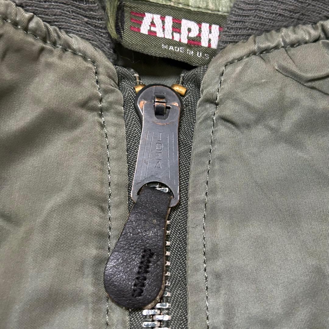 80's Alpha ma-1 \"GROUND CREW\" LARGE 旧タグ
