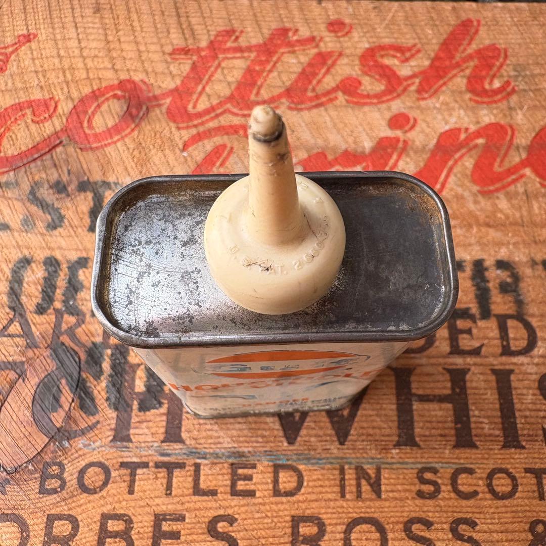 【1940-50s USA vintage】Gulf オイル缶 ガルフビンテージ