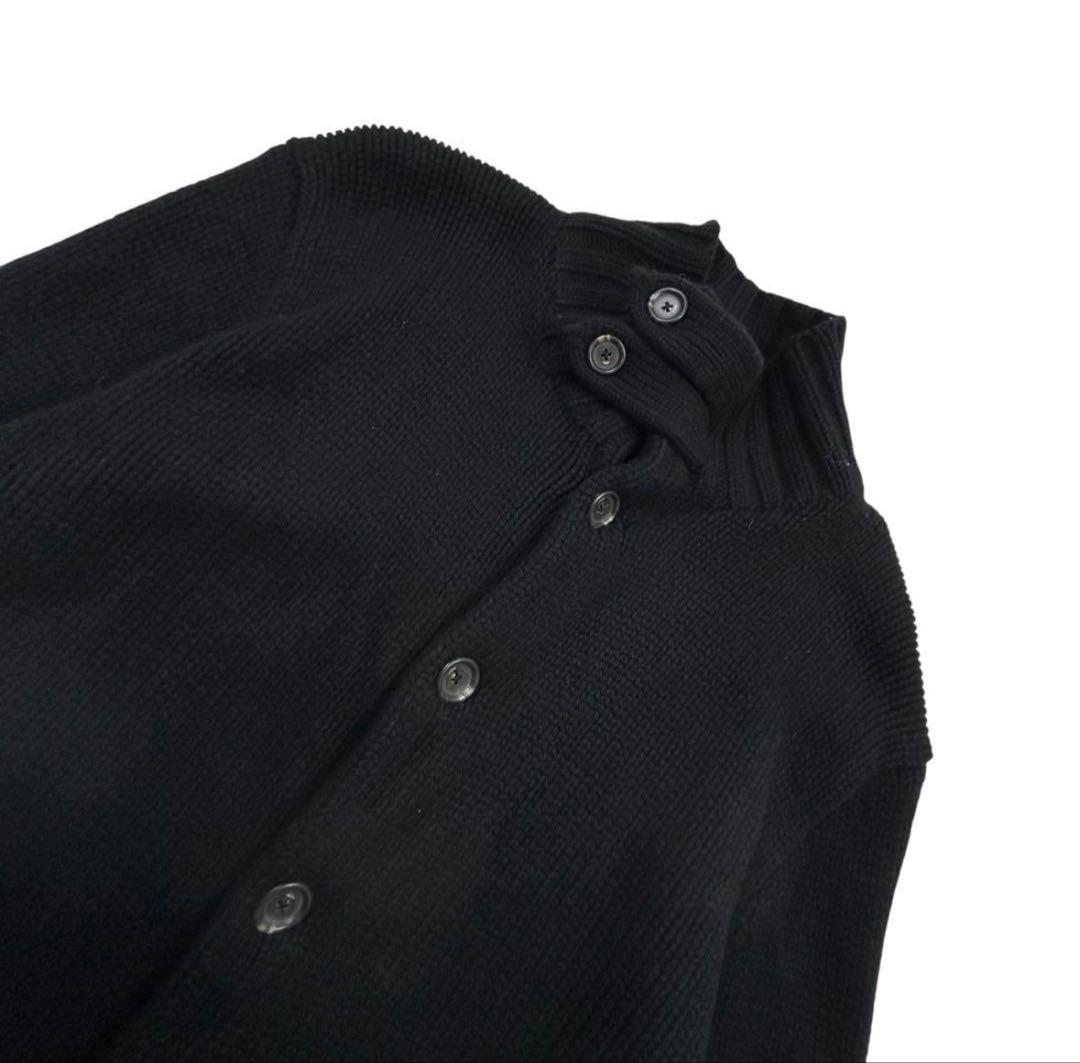 Polo by Ralph Lauren ニットブルゾン　チンスト　エルボー　黒