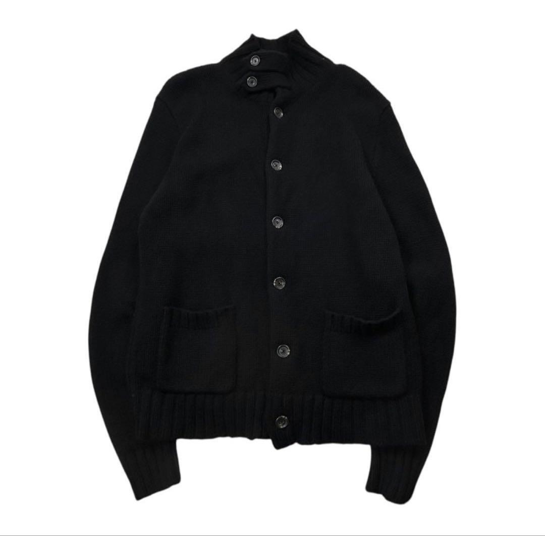 Polo by Ralph Lauren ニットブルゾン　チンスト　エルボー　黒