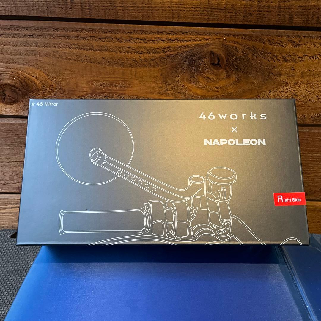 【送込】46works Napoleon  ミラー右 ブルーミラー